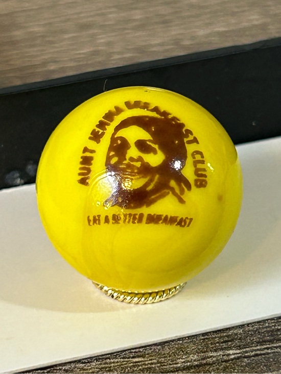 Vintage Other - rare Aunt Jemima yellow glass marble